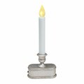 Goldengifts No Scent Brushed Silver Auto Sensor Candle 9 in. GO2738797